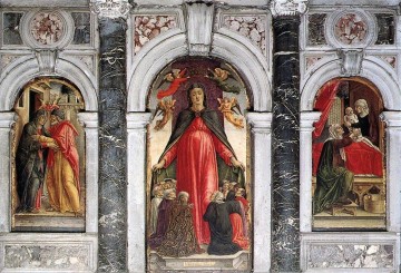 バルトロメオ・ヴィヴァリーニ Painting - 三連祭壇画 1473 バルトロメオ ヴィヴァリーニ